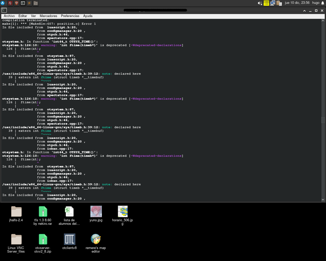 Erro Ao Compilar Otx Em Ubuntu Suporte Tibia Otserv Tibia