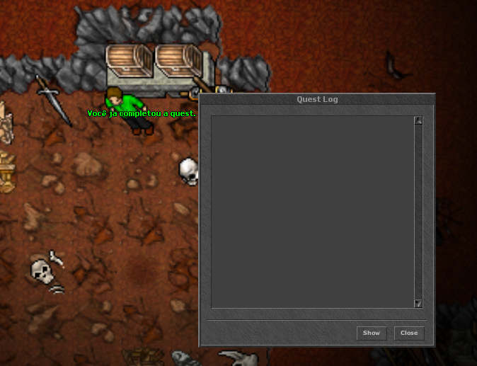 Resolvido)[Ajuda] QuesLog in Game. - Suporte Tibia Otserv (Resolvidos) -  Tibia King - Tudo sobre Tibia, OTServ e Bots!